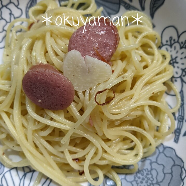 ソーセージガーリックスパゲティ